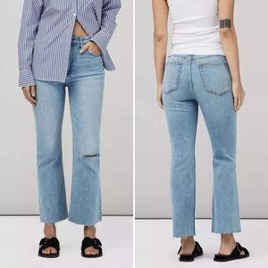 rag & bone Casey High-Rise Ankle Flare Jeans in Lucy Wash Size 28